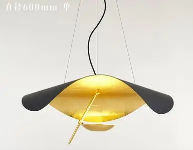 Северный постмодерн, Минималистичная люстра, ресторан, кабинет, гостиная, спальня, индивидуальная люстра, Инженерная модель, светильник для дома - Цвет корпуса: D60CM single