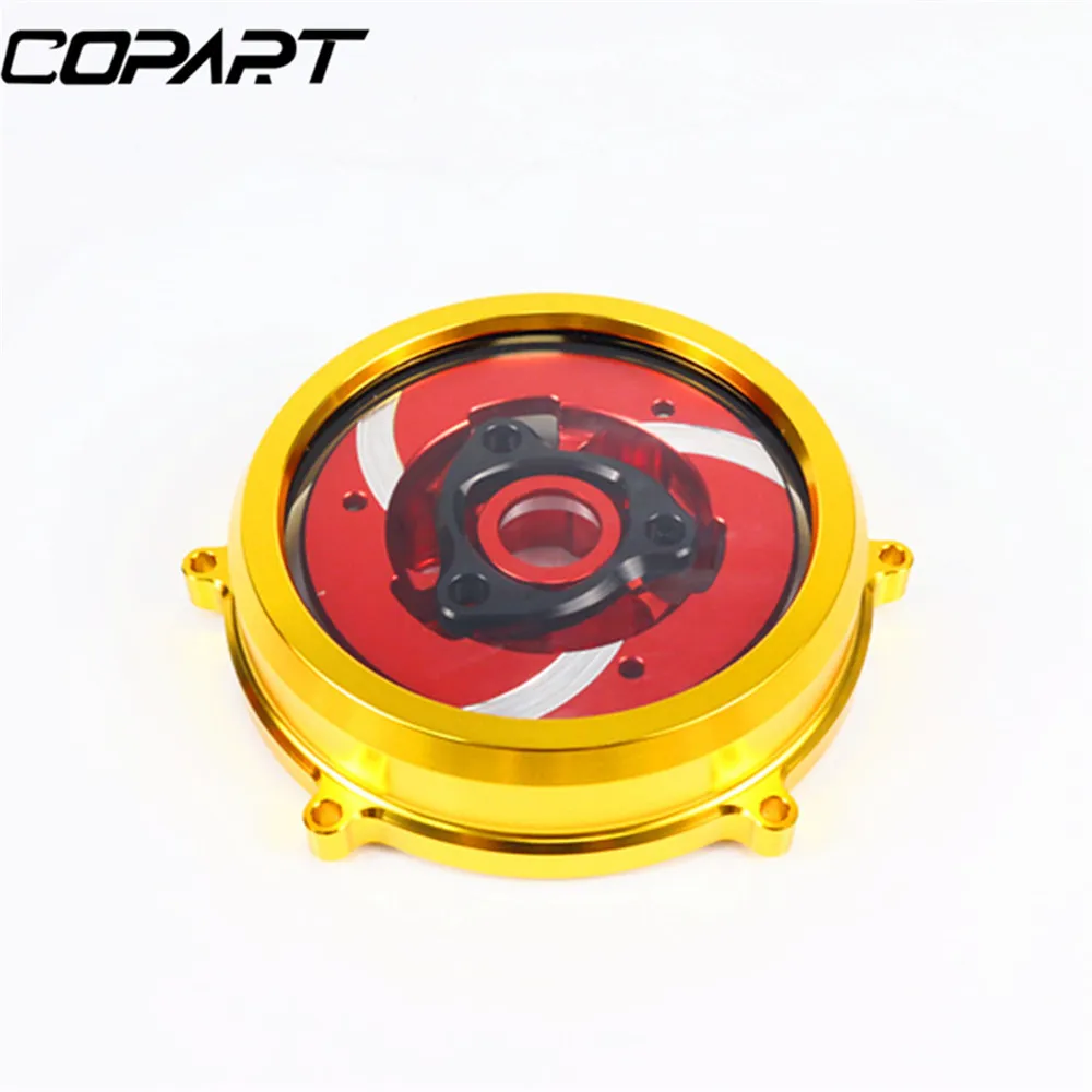 Для поездок на мотоцикле Ducati 959 1199 1299 Panigale R S мотоциклетные CNC покрытие моторного сцепления пружинный фиксатор прозрачный Давление пластина - Цвет: Model 2