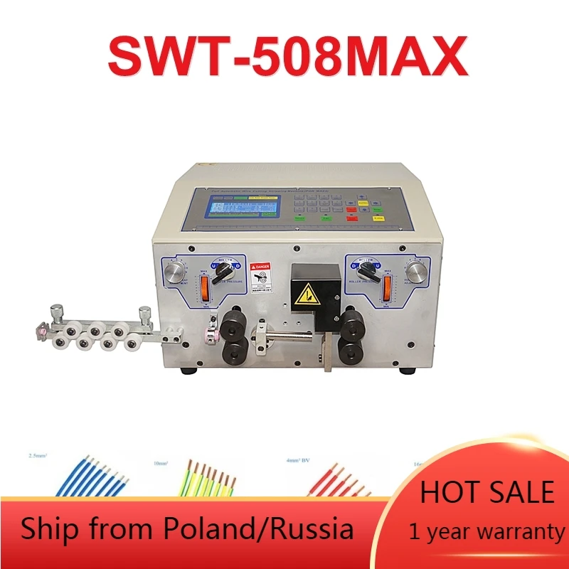 500W Wire Automatic Cutting Stripping Peeling Machine SWT508MAX 4 Wheels Crimping From 0.1 To 13mm | Обустройство дома