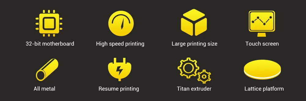 3d принтер Flsun Q5 предварительная сборка сенсорный экран Titan 32 бита плата Delta 3d принтер