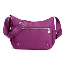 Многофункциональная женская сумка из нейлоновой ткани, многослойная водонепроницаемая сумка на одно плечо, сумка-мессенджер, Прямая