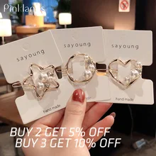 Новинка, заколка для волос с жемчугом для девочек, металлическая Хрустальная заколка для волос заколки-пряжки, головные уборы, заколки для волос для свадьбы, Женские Ювелирные изделия, аксессуары для волос