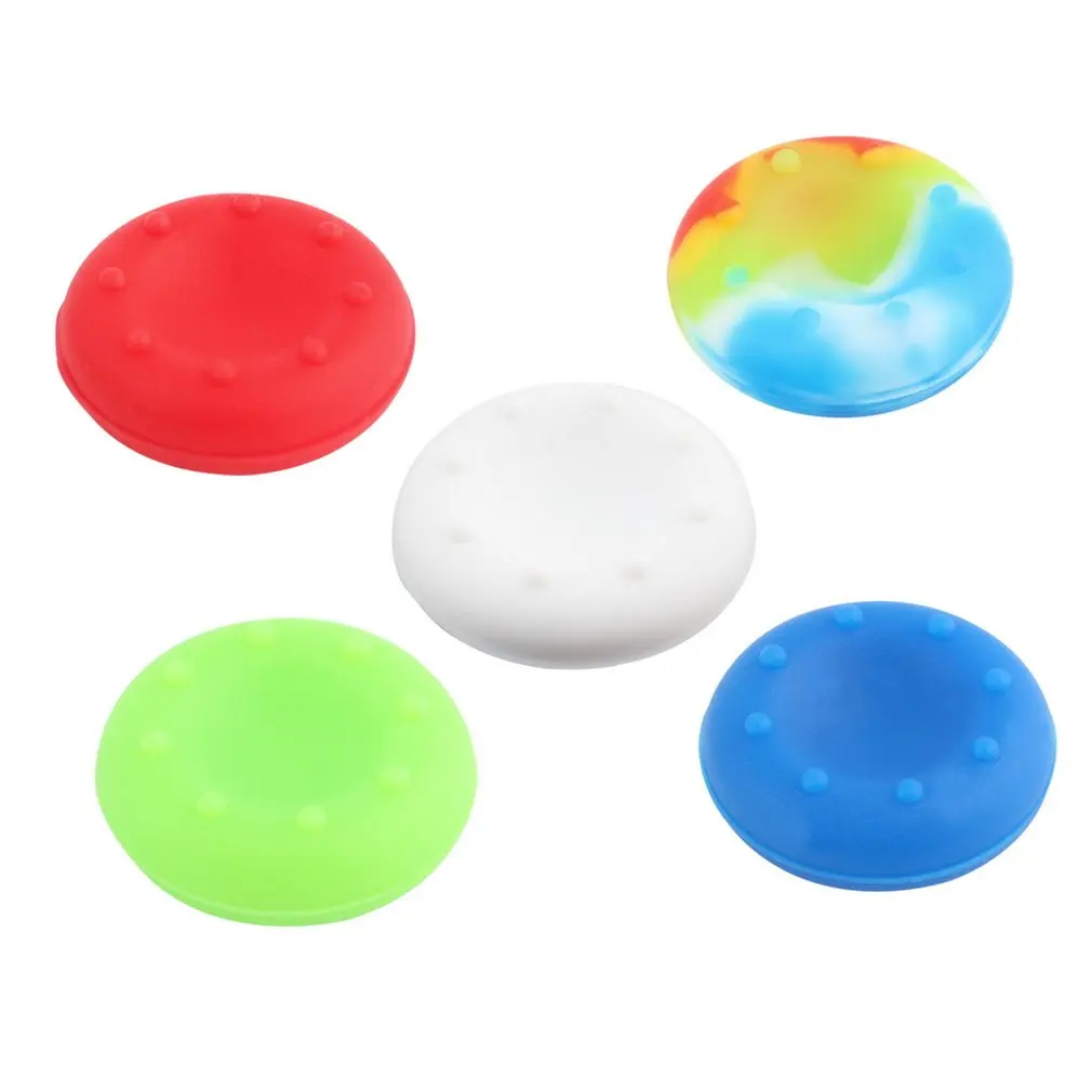 10pcs Rubber Silicone Cap Thumbstick Cover Case Skin Joystick Grip Grips For PlayStation 4 For PS4