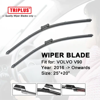

Wiper Blade for VOLVO V90 (2016-Onwards) 1set 25"+20",Flat Aero Windscreen Wiper,Frameless Soft Windshield Wiper