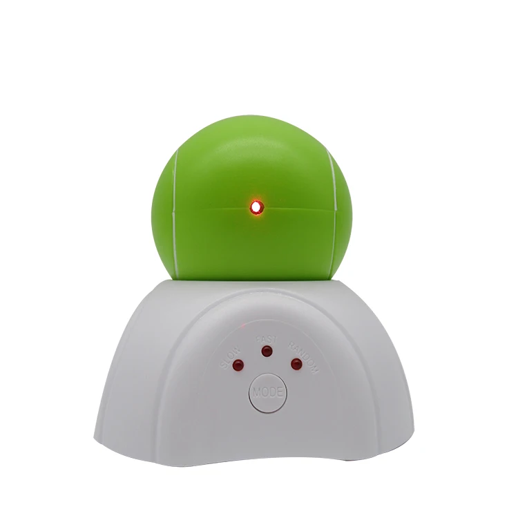 Green Забавный кот Интерактивная тренировочная игрушка кошка автоматический Электрический шар игрушки Креативный светодиодный лазерный вращающийся шарик-игрушка для питомцев - Цвет: Green
