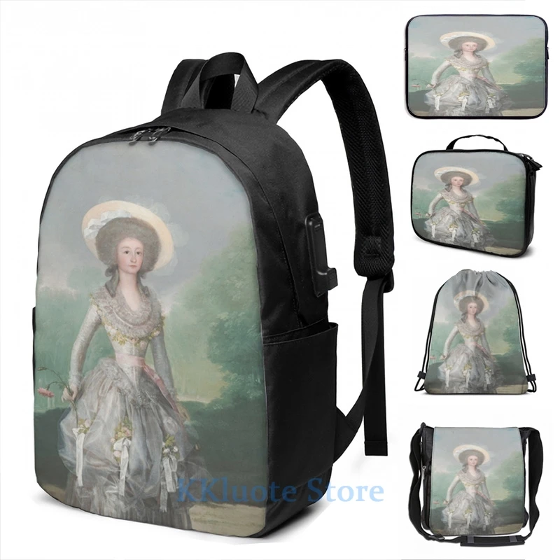 Мужской и женский рюкзак с забавным графическим принтом изображением Франциско