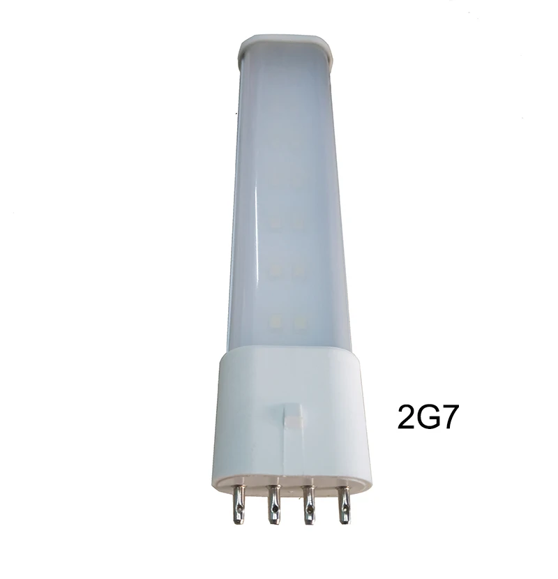 Светодиодная лампа с горизонтальной вилкой G23/GX23/2G7/2GX7 led PL ламповый светильник 4 Вт 5 Вт 6 Вт 7 Вт светодиодный ламповый светильник яркость настольная лампа замена CFL светильник