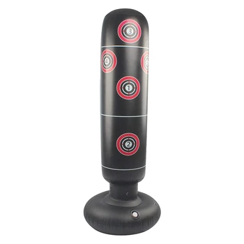 

Boxing Punching Bag Inflatable Free-Standing Heavy Training Fitness Punch Bag for Adult Children PVC Sandbags 1.55M