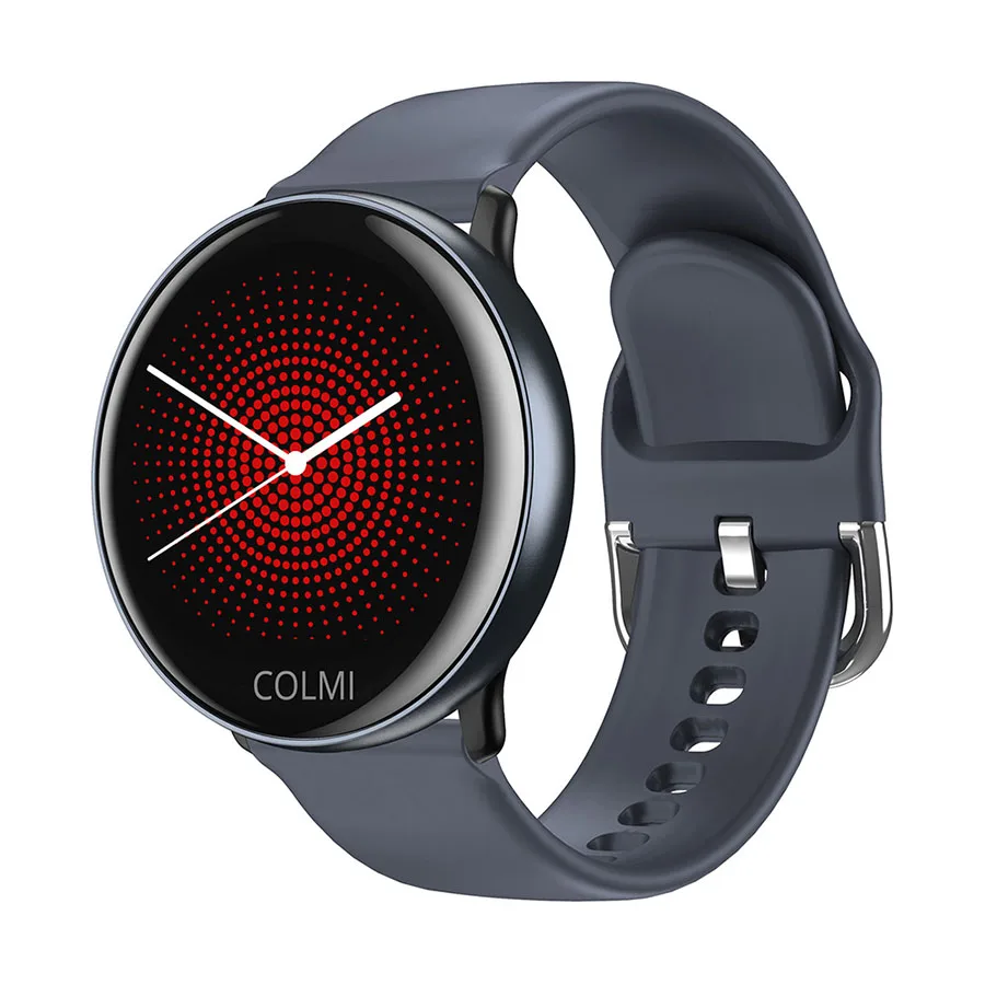 COLMI SKY2 Smart Watch IP68 Waterproof Fitness Activity Tracker Heart Rate Monitor Bluetooth Brim Sport Men Women Smart Clock - Цвет: Серый