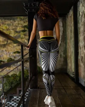 

Sexy Ladies Leggings Printed Fitness Leggings Fashion Slim Leggings High Waist Leggings Female Trousers