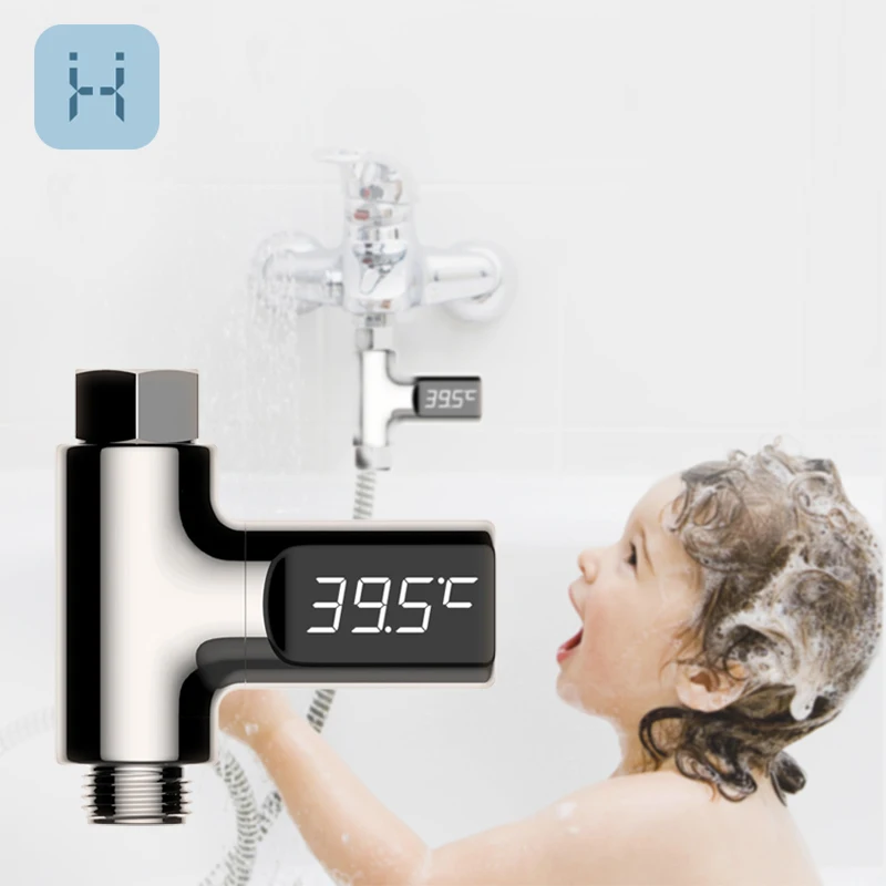 Baby Bath Water Temperature Monitoring Instrument LED Digital Display Water Thermometer Shower Interface Bathroom Accessories afbeelding