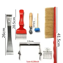 Набор инструментов для пчеловодства, 7 шт. комплектов оборудования, кормушка для пчел, щетка для пчел, королевская ловушка, улей, захват, Марка, набор для чистки E65B