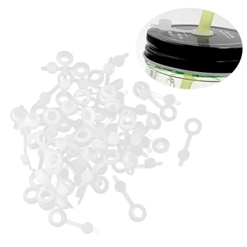

100Pcs BPA Free Silicone Straw Hole Grommets with Leak Proof Sealing Plugs for Bottles Mason Jar Lids Wine Beer Making Grommets