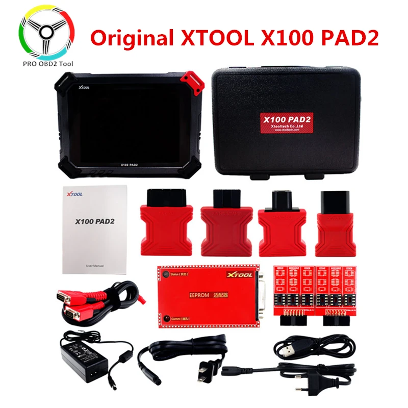 100% Оригинальный Xtool PAD2 Pro с KC100 Авто ключевой программист одометр регулировки