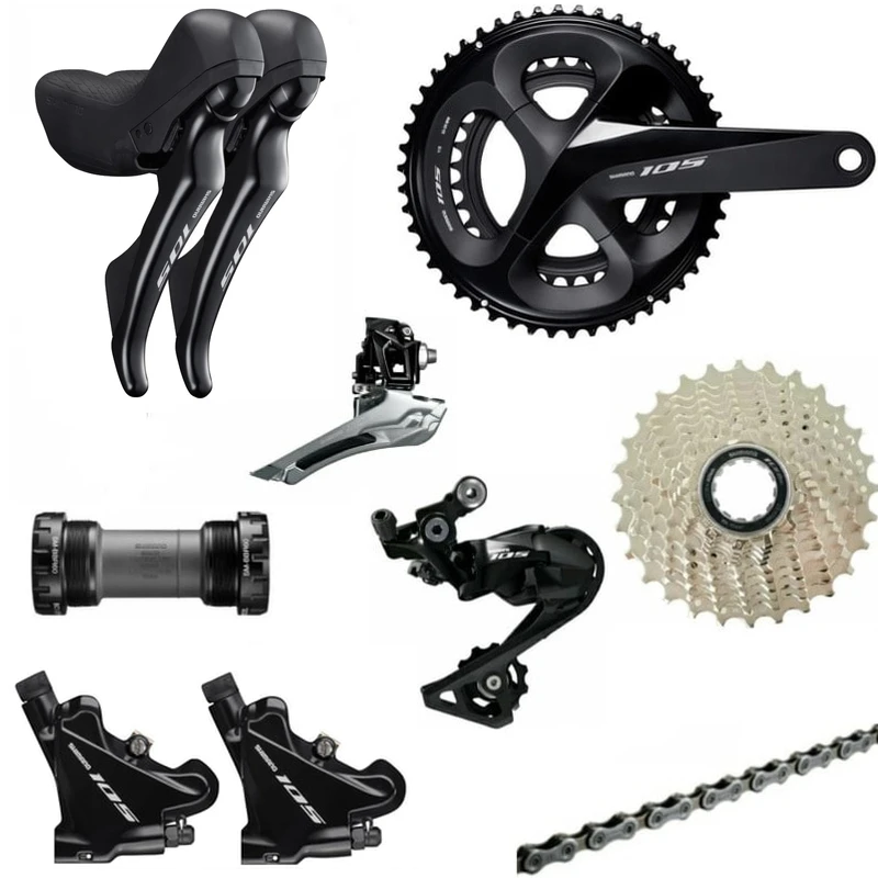 2022 nuovo shimano 105 R7020 R7070 freni a disco idraulici gruppo 2x11S 22S  velocità bici da strada bicicletta 8 parti|Bicycle Crank \u0026 Chainwheel| -  AliExpress