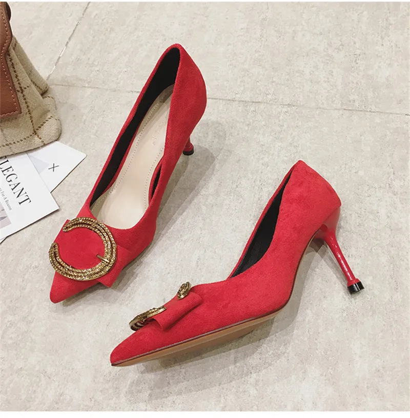 Womens Shoes High Heels Party Wedding Crystal Sexy Pumps Korean Fashion Elegant Shoes