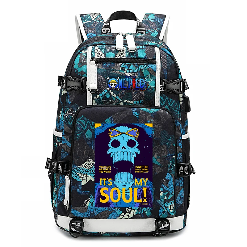 

One Piece Anime Backpack Waterproof Women Men's Outdoor Laptop Backbag Large Capacity Teenage Travel Shoulder Bag Sac A Doc