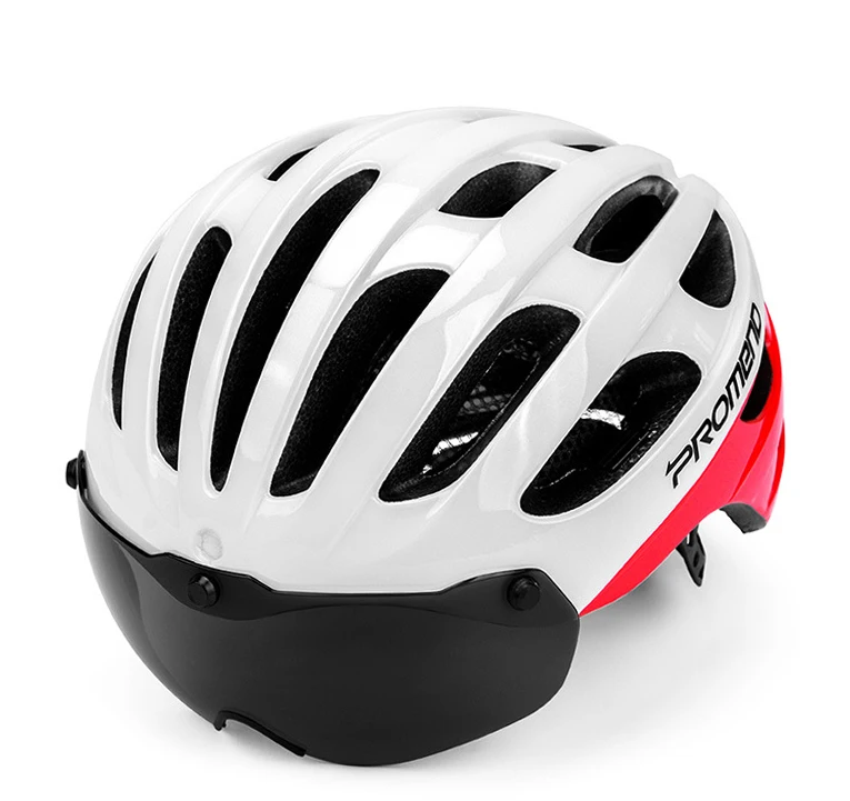 Велосипедный шлем с очками дорожный MTB велосипедный шлем Cascos Ciclismo Capaceta Bicicleta велосипедный шлем внедорожные горные защитные шапки - Цвет: COLOR 1