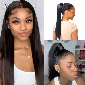 

Magic Love Transparent 360 Lace Straight Wig Lace Front Human Hair Wigs With Straight Hair Wigs Brazilian Human Hair