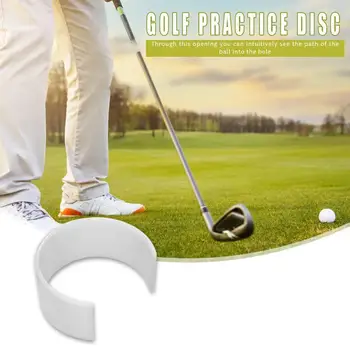 

Golf Hole Cup Limit Cup Ring Semi-Round Hole Cup Putting 1pc Putting White Green Plate Golf Ring Practice Cup Hole Plastic J9J8