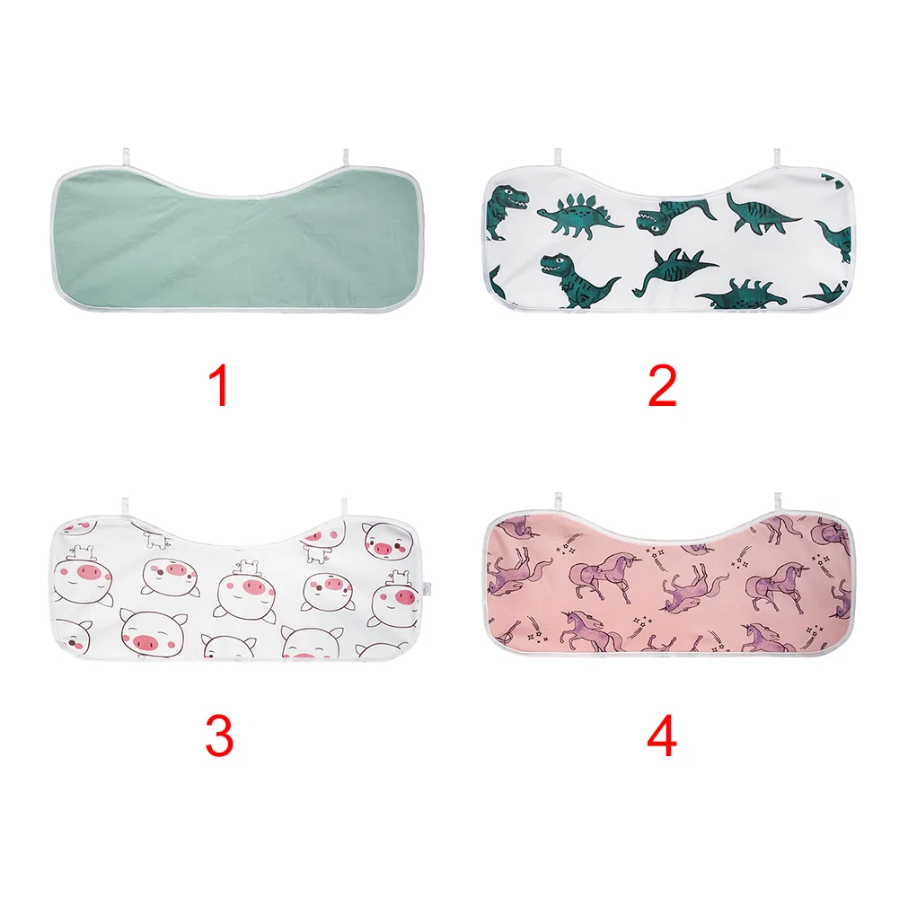 Мягкая прокладка для кормления из смесового хлопка, детские нагрудники, моющиеся, многоцелевой принт, защитный, унисекс, абсорбент
