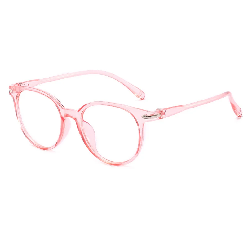 Seemfly круглые очки для близорукости для женщин и мужчин близорукие очки унисекс очки для близоруких - Цвет оправы: Pink Myopia 6.0