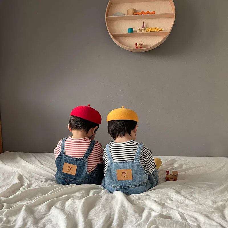 Denim Baby Girls Jumpsuits Toddler Overalls