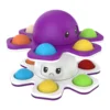 1PCS New Anti Stress Push Bubble Fidget Spinner Face-Changing Sensory Toy Push popete Spiner Stress Relief Fidget Toys For Kids 2