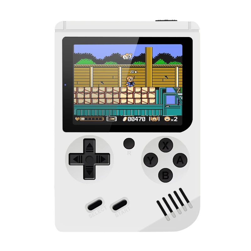 RS-6 Coolbaby Ретро портативная мини портативная игровая консоль 8 бит 3,0 дюймов цветной ЖК-дисплей детский игровой плеер встроенный 168 игр - Цвет: White