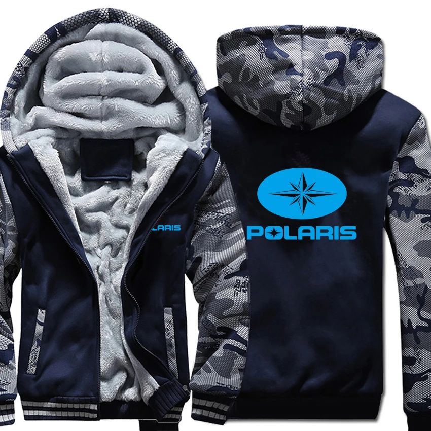 As picture Polaris толстовки Зимний камуфляжный чехол куртка мужская шерстяная подкладка флис Polaris толстовки - Цвет: As picture
