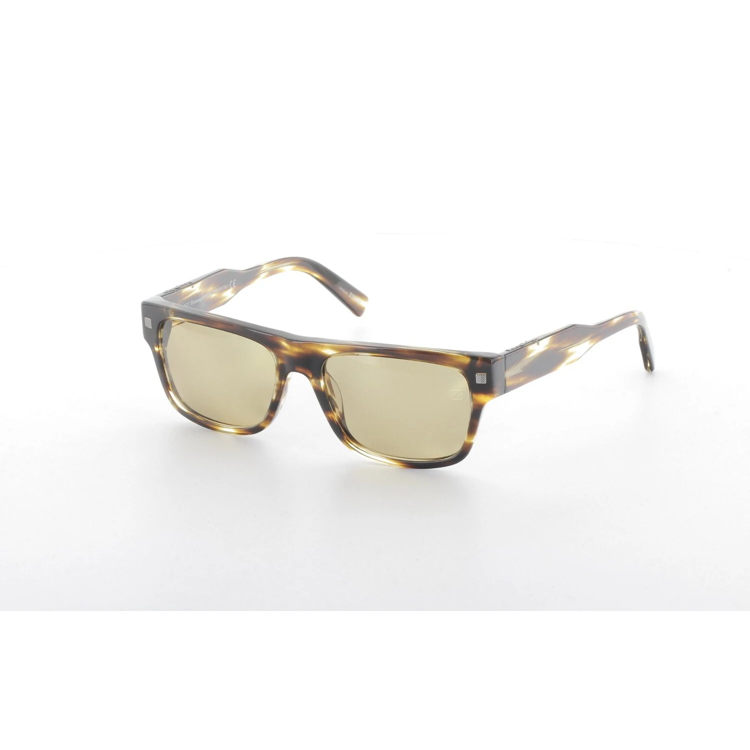

Men's sunglasses ez 0088 50j bone Brown organic square square 56-17-140 ermenegildo zegna