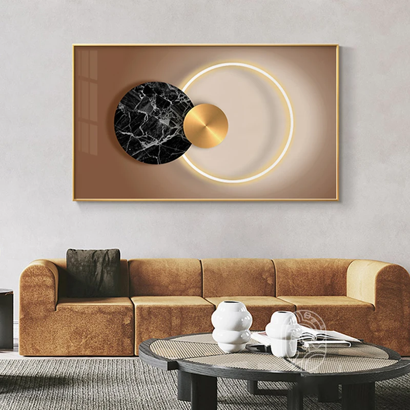 Abstract Geometric Art Canvas Painting Home Decoration Posters and Prints Minimalist Wall Art Pictures for Living Room Bedroom