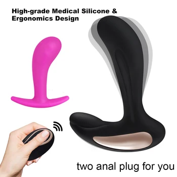 

Vibrating Plug Wearable Massager with 12 Stimulation Patterns Remote Control for Men Women and Couples Enjoy Endless Fun