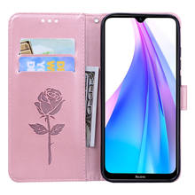 For Xiaomi Redmi Note 8T Case Leather Flip Case on for Fundas Xiaomi Redmi Note 8T 8 T Cover 3D Flower Wallet Phone Case Etui