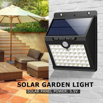 

46LED Solar Energy Powered Wall Lamps Human Motion Induction Light IP65 Waterproof Outdoor Security Garden Street Lights