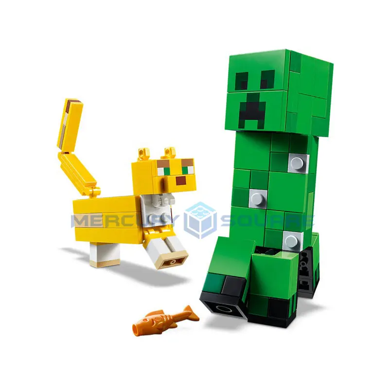 BigFig Ocelot Building Blocks With Ocelot Action Figures Compatible My World Bricks Set Gifts Toys 21156 BigFig Ocelot Building Blocks With Ocelot Action Figures Compatible My World Bricks Set Gifts Toys 21156