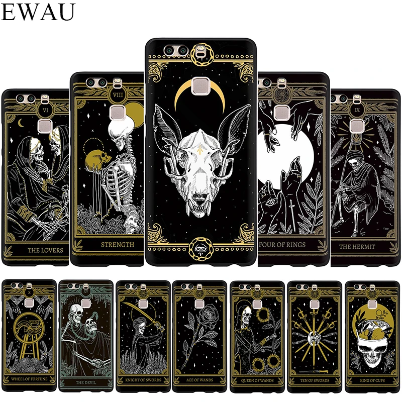 Силиконовый чехол для телефона Death Tarot Huawei P8 P9 P10 P20 P30 Lite Mini Pro P Smart Z Plus | Мобильные