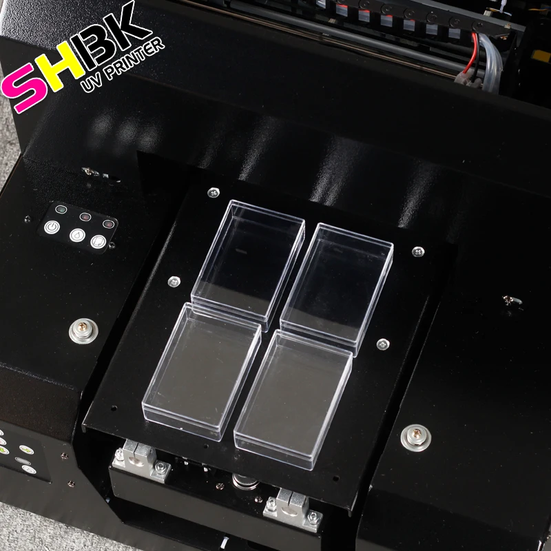 А4 Авто УФ планшетный принтер для пластика силикона мягкого Размер принтер.
