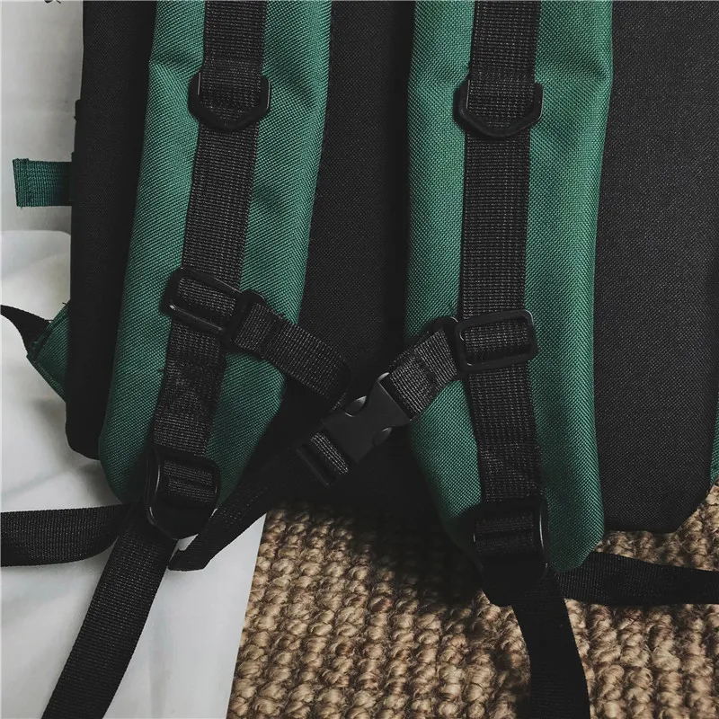 

Fashion Casual Large-Volume Backpack Trend Color Middle And High School Students Multilayer Backpack