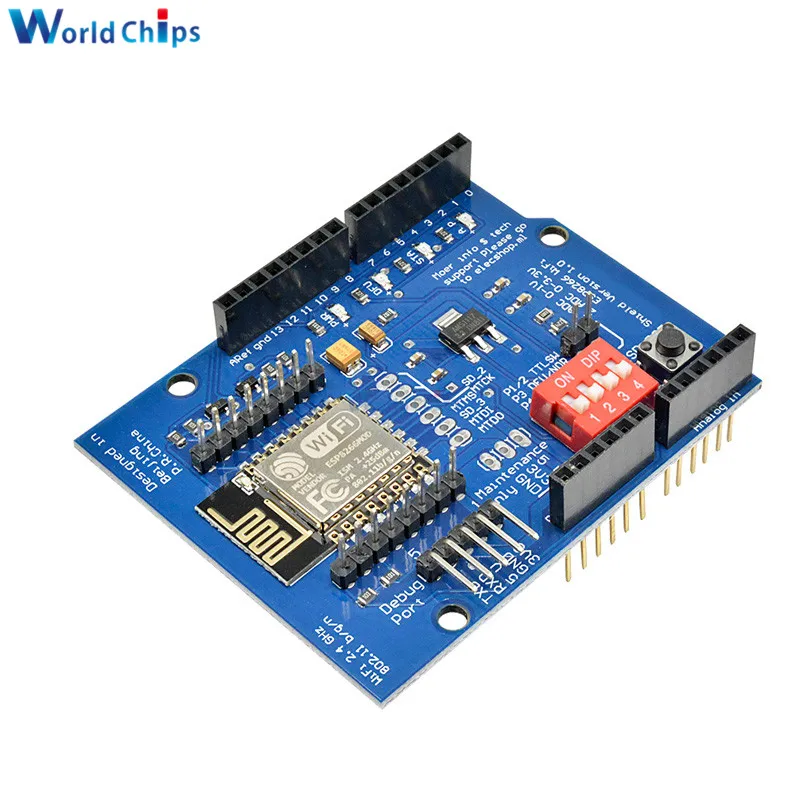 ESP8266 ESP 12E UART Wi Fi беспроводной щит макетная плата модуль для Arduino UNO R3 Mega 3 В