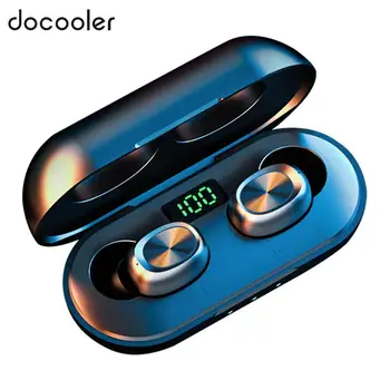 

docooler Mini TWS Wireless Earbuds BT5.0 IPX 5 Waterproof Headphones Smart HiFi Music Sports Headset HD Noise Reduction with Mic