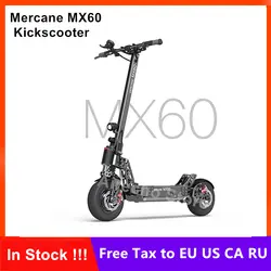 2019 Новый Mercane MX60 Kickscooter складной умный электрический скутер 2400 Вт 60 км/ч 100 км Диапазон 11 "шины двойной тормоз Длинные скейт доска