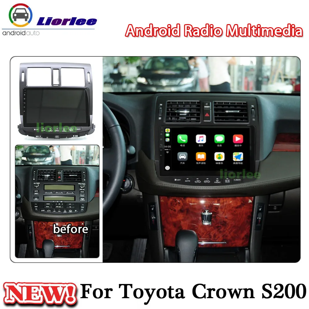 

Car Multimedia Android Head Unit For Toyota Crown S200 2008-2012 Radio Stereo Carplay Audio Video Playe GPS Navigation System