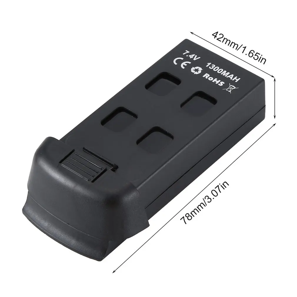 

Lightweight RC Drone Battery 7.4V 1300mAh Lipo Battery Rechargeable Battery Large Capacity for S167 RC Drone Toy Spare Parts