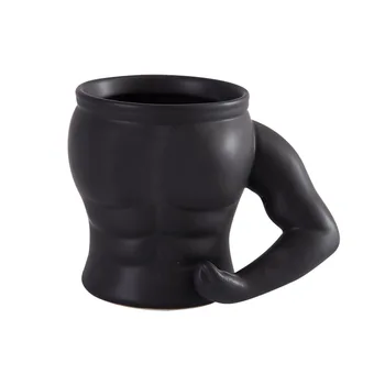 

Creative Personality Ceramic Cup Fashion Beautiful Muscle Modeling Water Cup Home Office Universal Coffee Milk Breakfast Cup