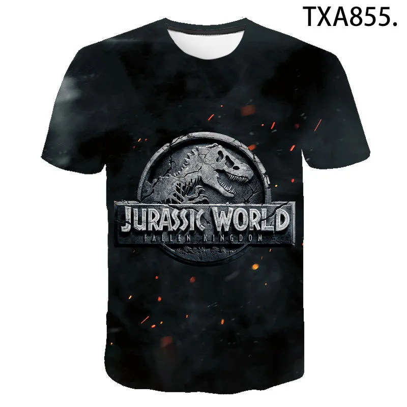 Футболка с 3D принтом парка Юрского периода для мужчин женщин детей летняя