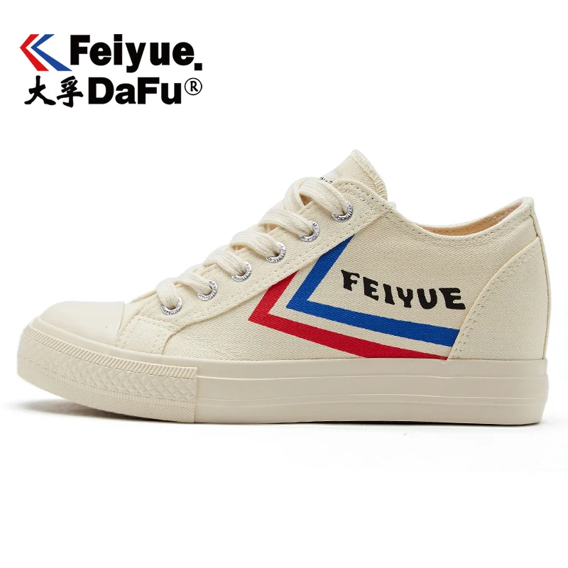 

Feiyue Thick Bottom Canvas Shoes 1521 Women Increase High Vulcanized Shoes Autumn Fashion Casual Non-slip Durable Shoes Newest