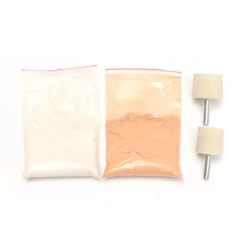 

Glass Polishing Tool 50g Cerium Oxide Powder with 2pcs Wool Polishing Wheel