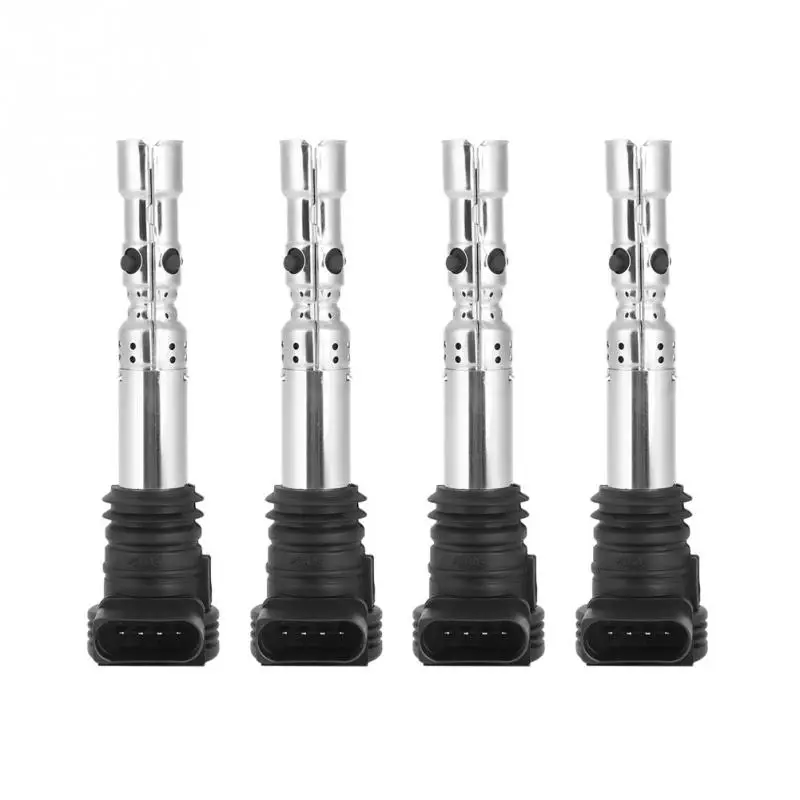 Новые 4 шт. катушки зажигания для VW JETTA для AUDI для сиденья 06A905115D OEM Автомобильные аксессуары автозапчасти