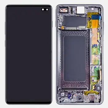 

For Samsung Galaxy S10 Plus G975 G975U G975F LCD Display Touch Screen Digitizer Assembly Replacement With Frame Original Blue